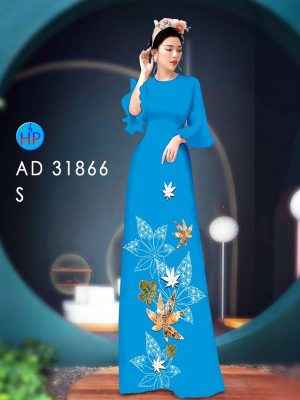 Vải Áo Dài Hoa In 3D AD 31866 22